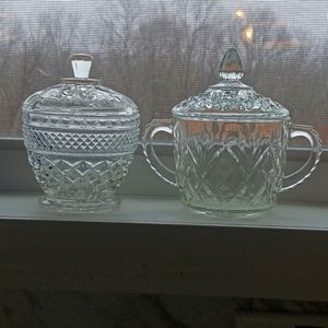 Vtg glassware, kitchen, storage, Anchor  Hocking